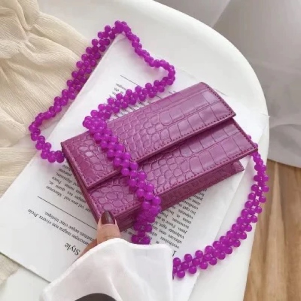 Mardi Gras Handbag (Purple)